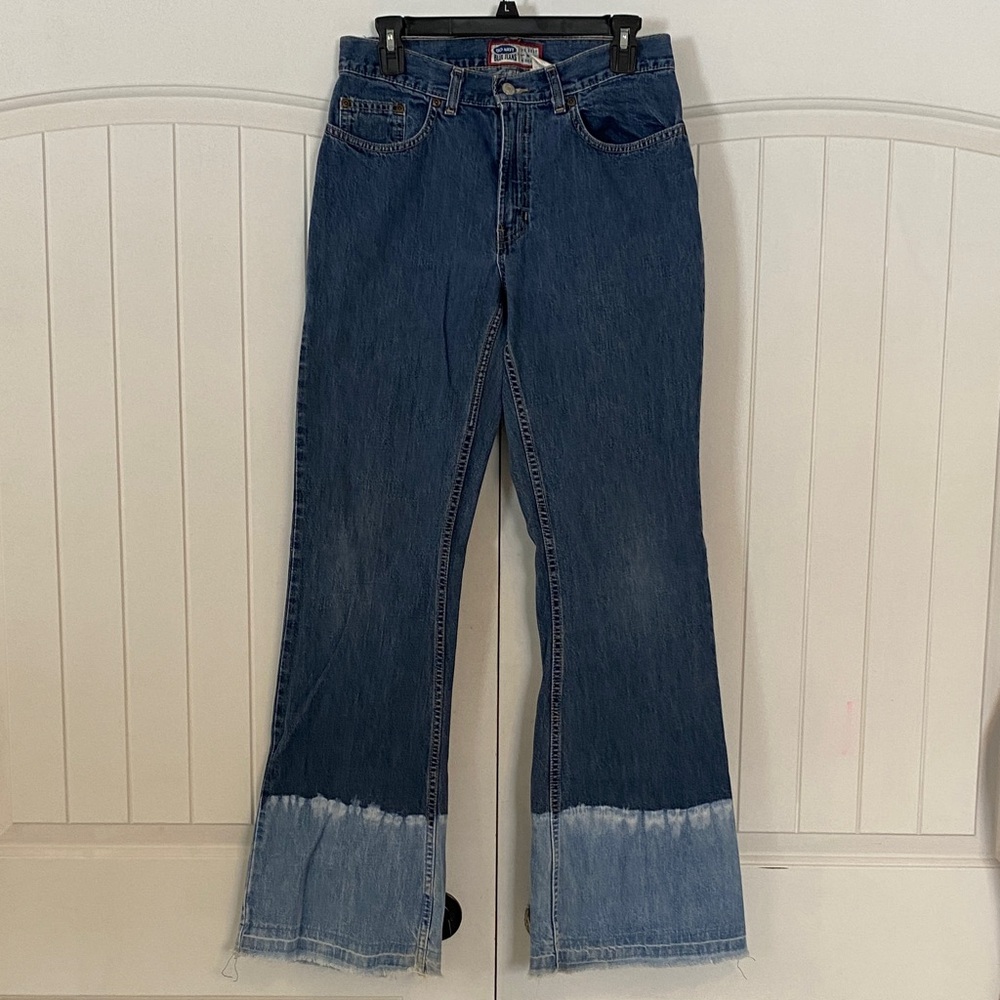 Old Navy Two-Tone Y2K Flare Jeans